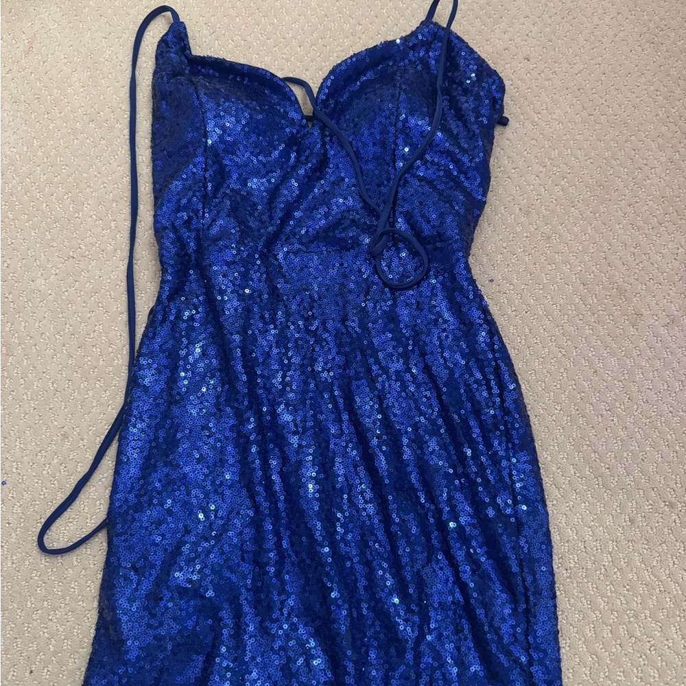 Windsor Blue Sequin Dress